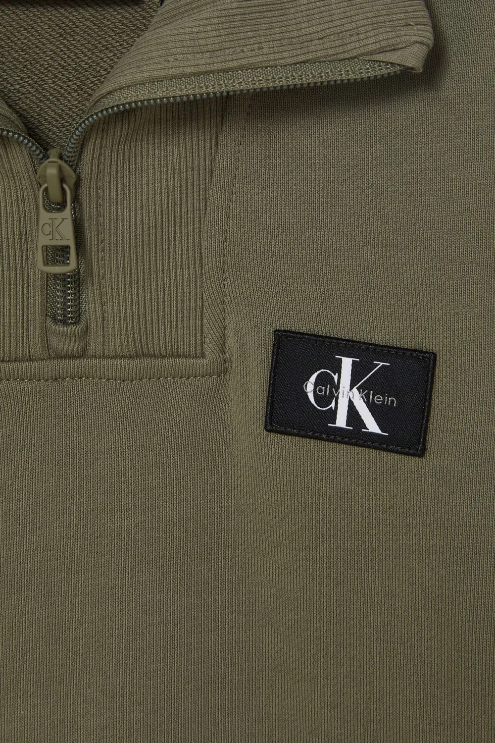 Свитшот на половину молнии из хлопковой смеси Calvin Klein — фото 3
