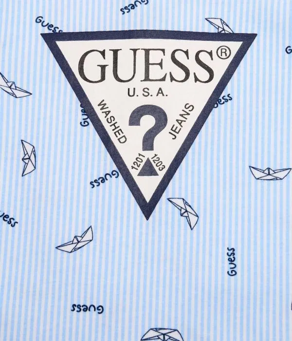 Детское боди Regular Fit Guess, синий — фото 3