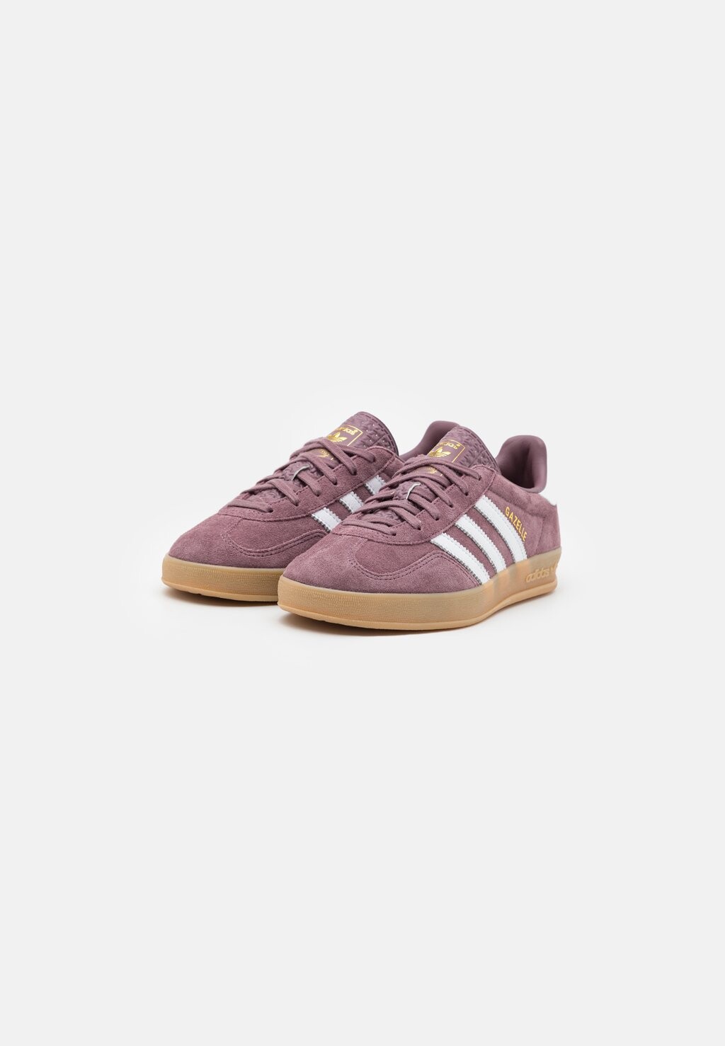 Полукеды Gazelle Indoor Unisex adidas Originals, Shadow fig/обувь белая — фото 4