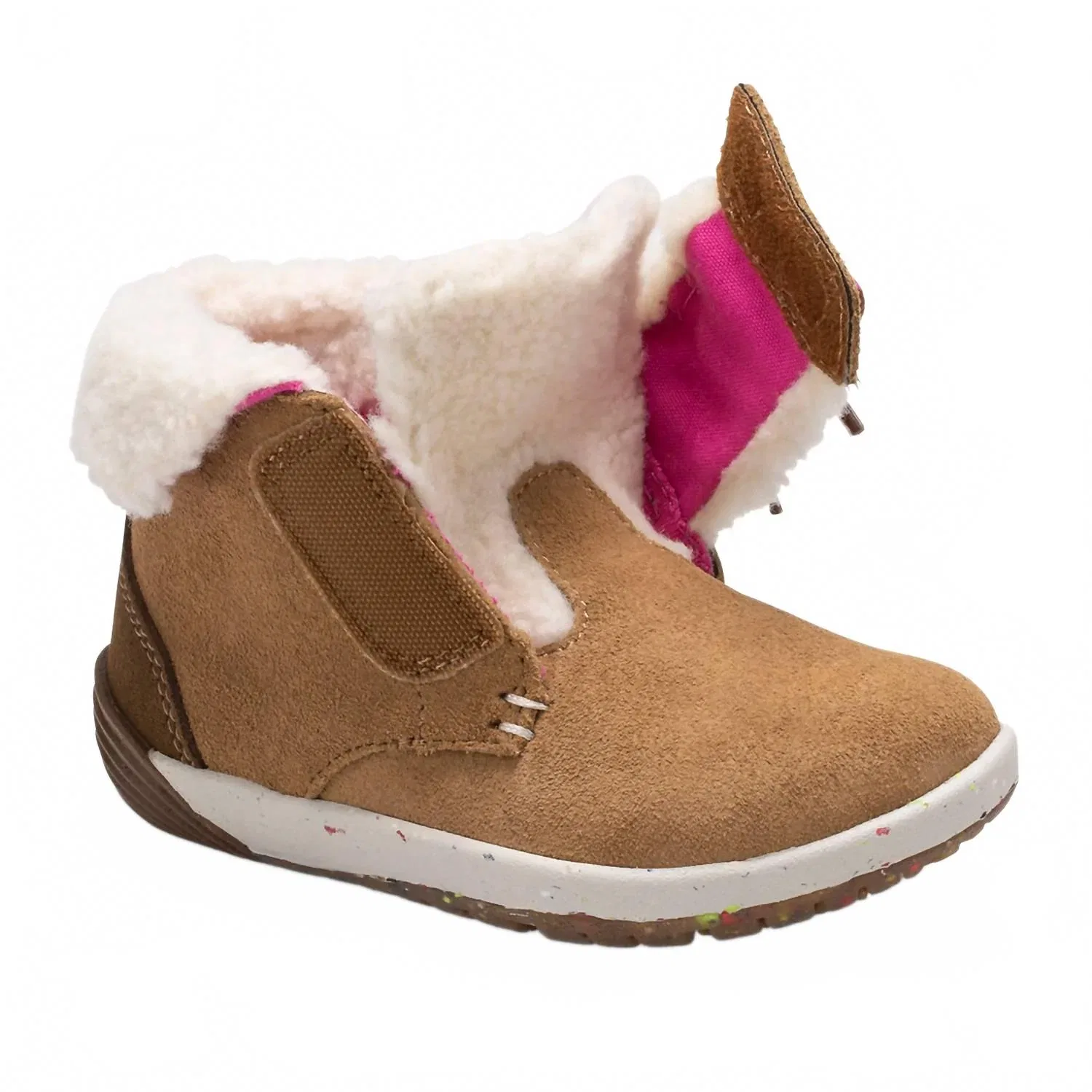 Детские ботинки на шнуровке с регулируемой застежкой Bare Steps Boot MERRELL, Coca/Chestnut — фото 2