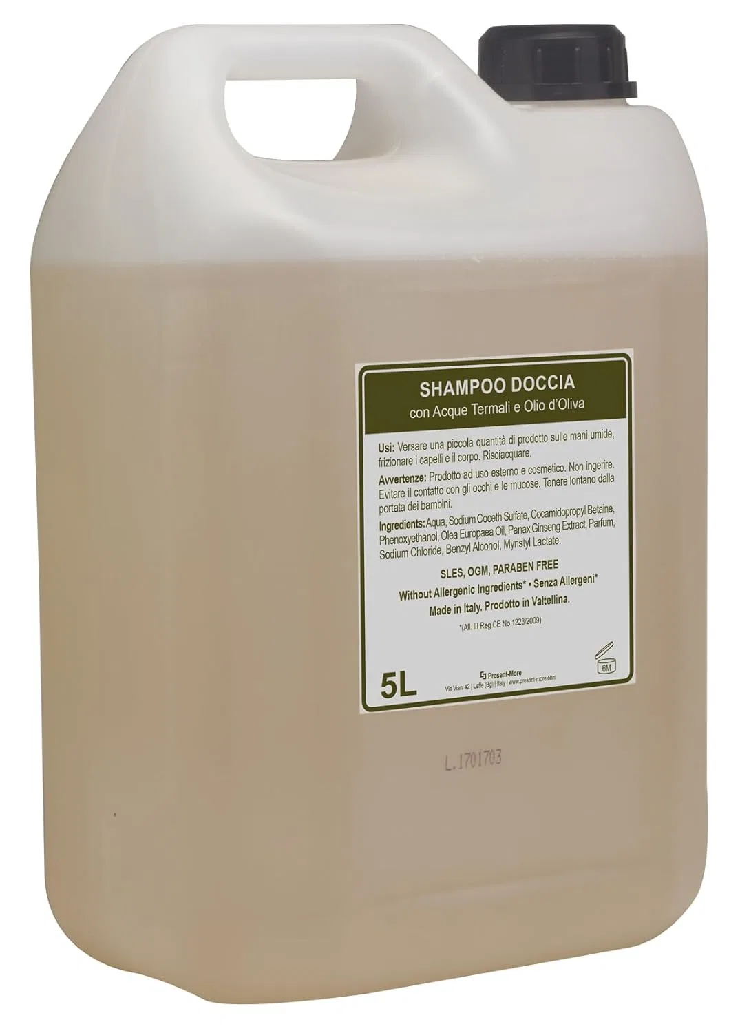 Гель для душа Beauty Oil Shower Shampoo PRESENT-MORE, набор 2 шт. по 5 л, с ароматом Таити