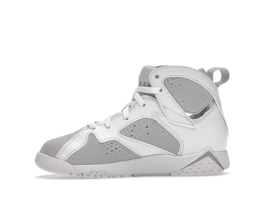 Детские кроссовки Lifestyle Jordan 7 Retro Pure Money Jordan, White/Metallic Silver — фото 3