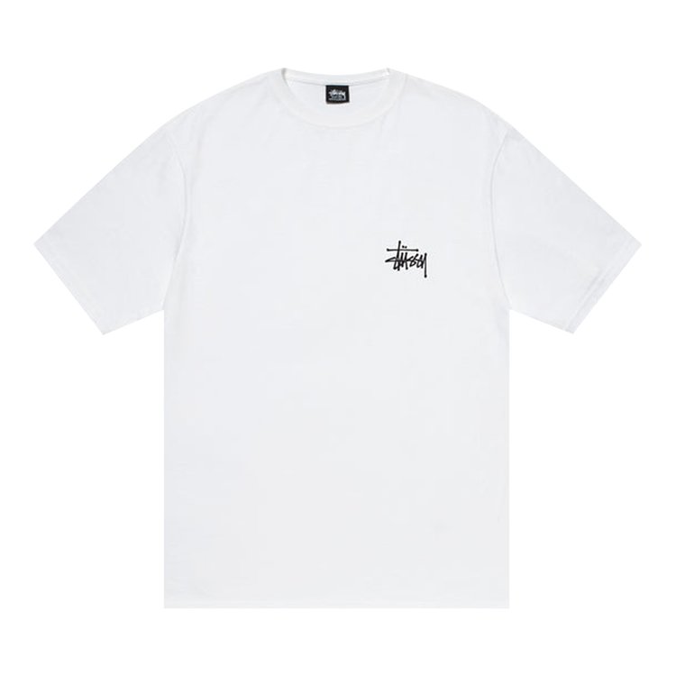 Футболка Stussy Basic Tee 'White', белый - фото