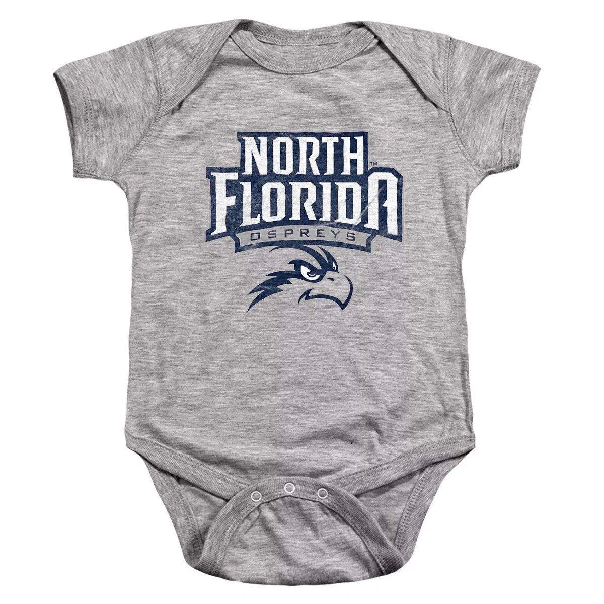 Детское боди-комбинезон с коротким рукавом NCAA, Athletic Heather