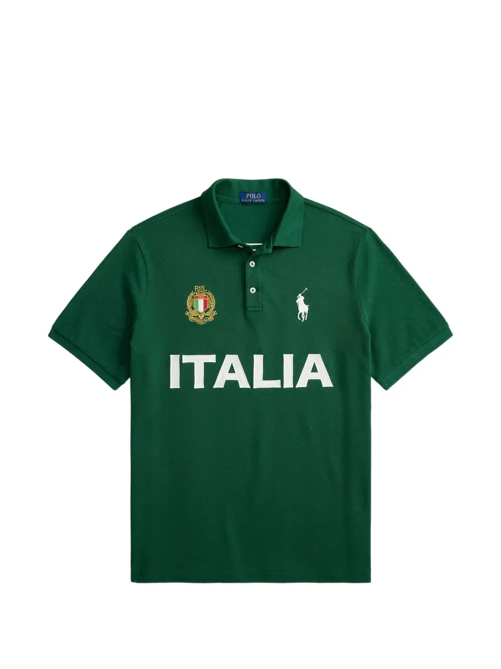Рубашка поло Italia с логотипом Polo Ralph Lauren, зеленый