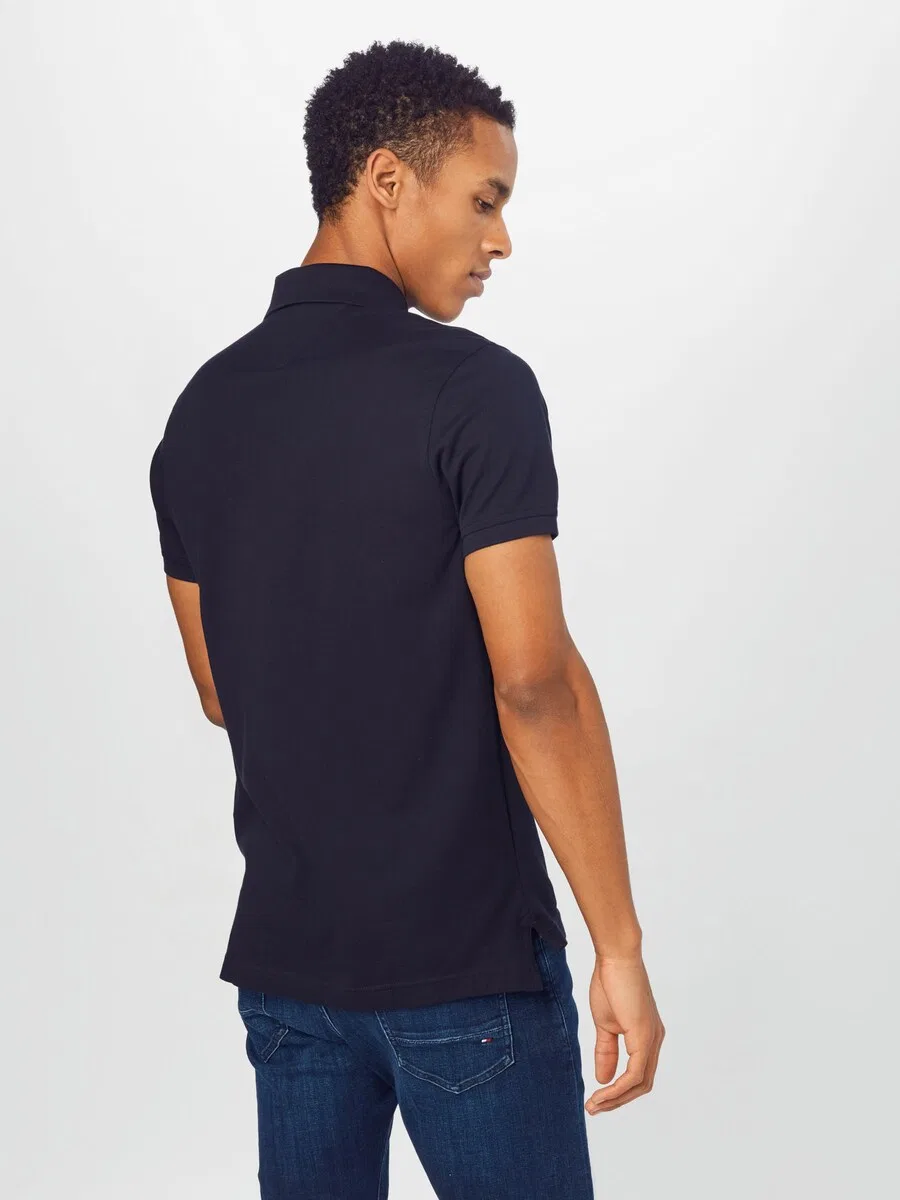Рубашка TOMMY HILFIGER 'CORE 1985 SLIM POLO' темно-синего цвета — фото 3