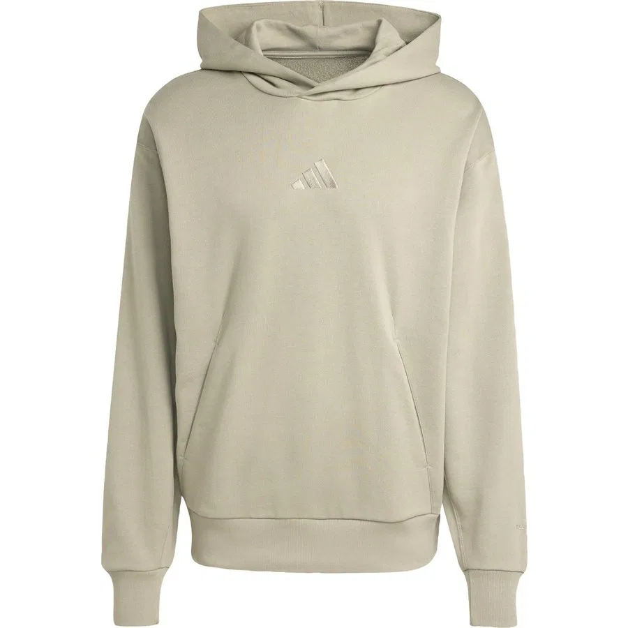 Худи из французского футера с капюшоном и вышивкой Sportswear JY5042 ALL SZN French Terry Hoodie adidas, Серебристый — фото 3