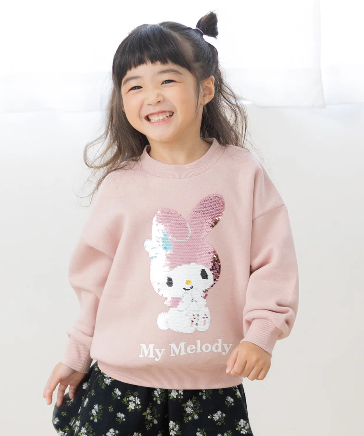 Детский свитшот с принтом Sanrio, модель Character, Smokey Pink
