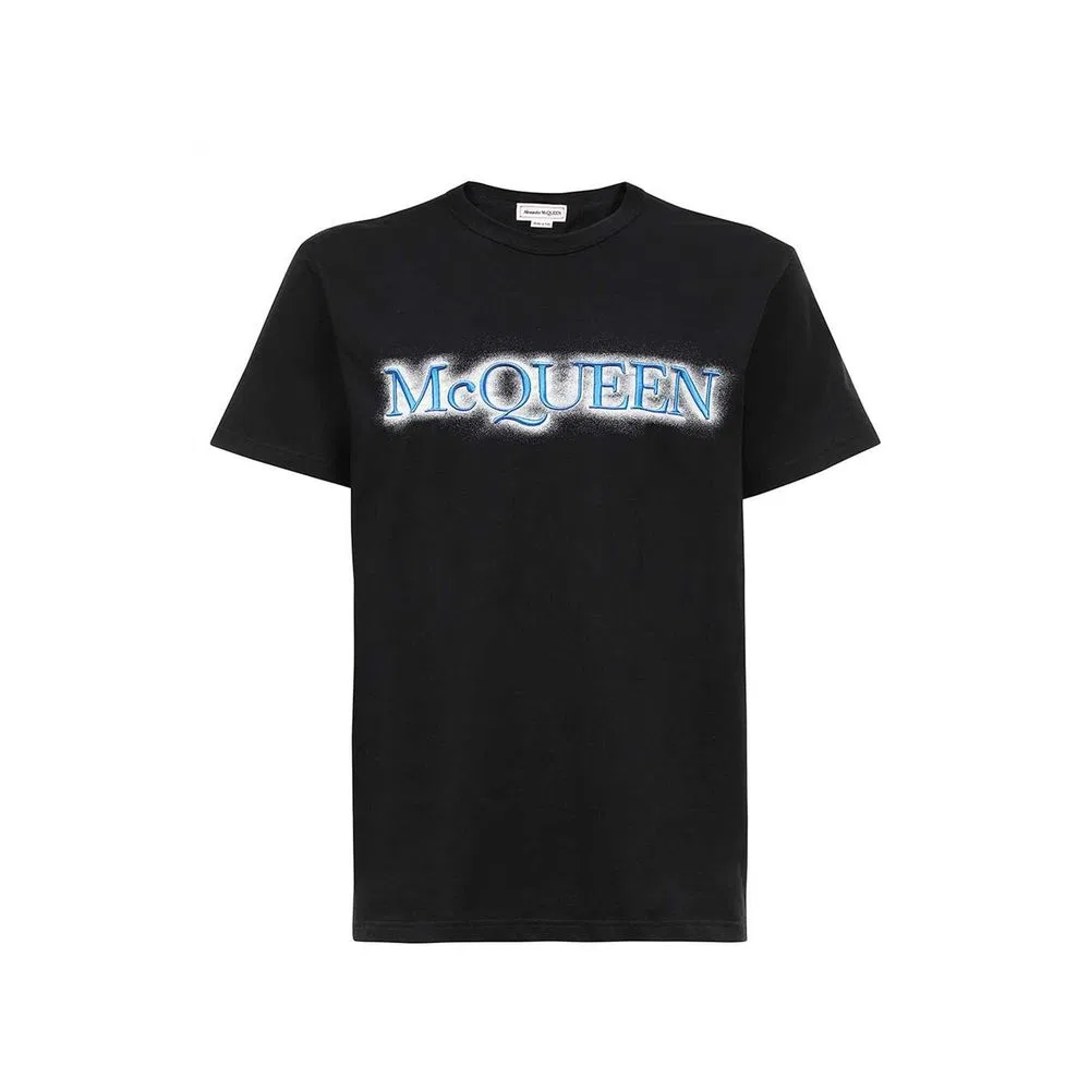 Мужская футболка с логотипом, Alexander McQueen, Black