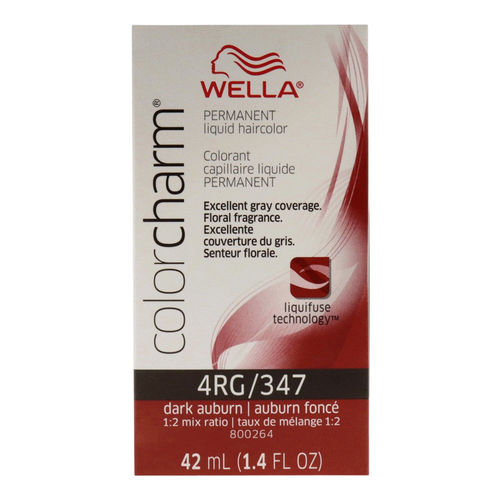 Стойкая жидкая краска для волос Color Charm - 347 4RG темно-рыжий от Wella, для мужчин и женщин - 1,42 унции (42 г) — фото 2