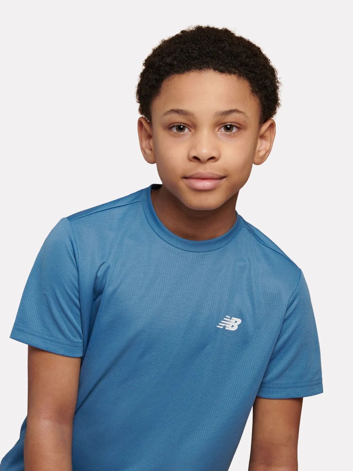 Футболка New Balance Athletics, синяя — фото 4