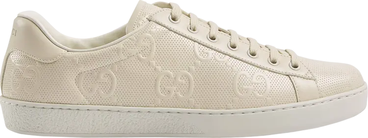 

Кроссовки Gucci Ace GG Embossed - White, белый