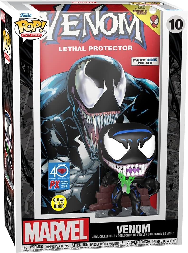 

Фигурка Pop! Comic Cover: Marvel Venom Lethal Protector Glow in The Dark Previews Exclusive Vinyl Figure