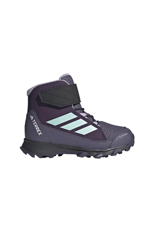 Детские ботинки для девочек на шнуровке Terrex Snow CW K Adidas, Navy Blue