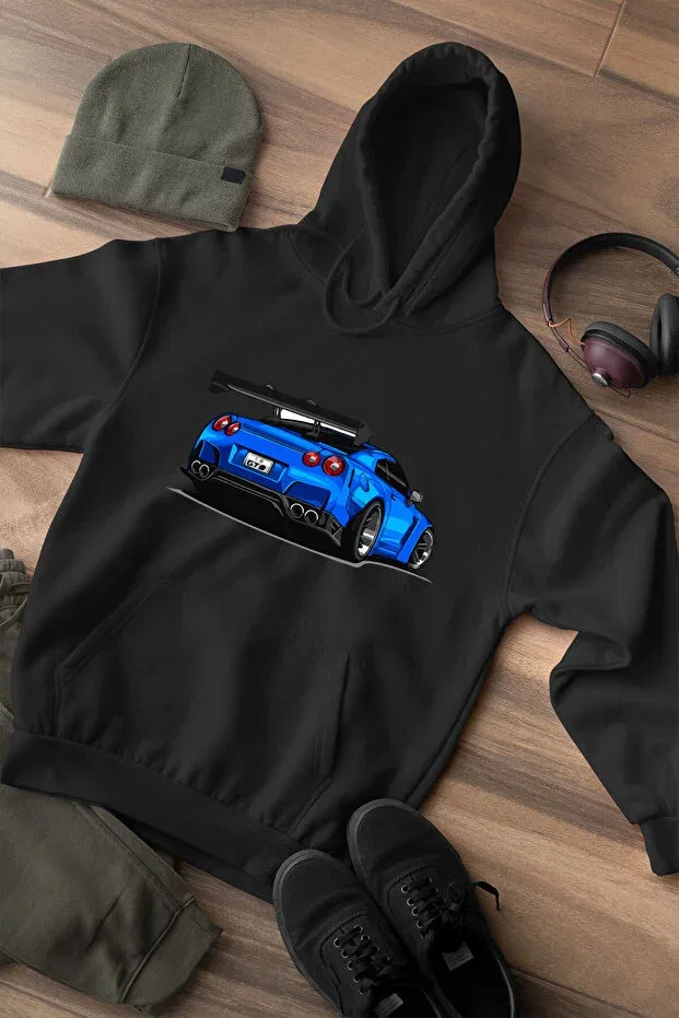 Детские свитшот для девочек с принтом Japanese car Widi, Black