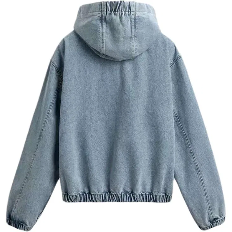 Мужская куртка с капюшоном Light Blue ZARA, Light Blue — фото 3