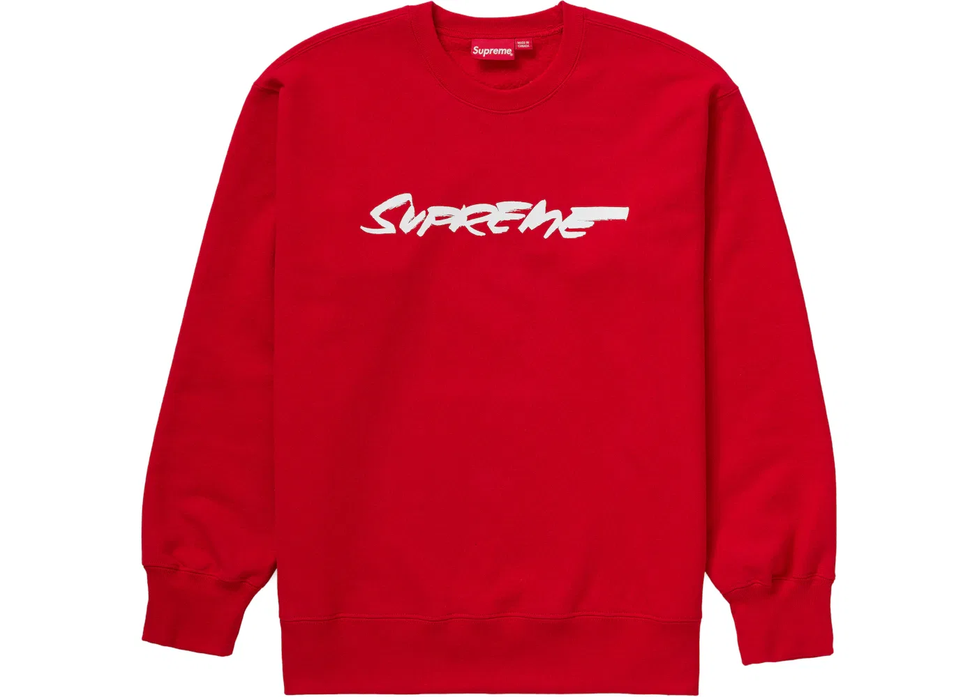 Мужской свитшот с принтом Supreme Futura Logo Crewneck, Red