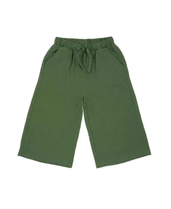 Детские брюки для девочек хлопковые Relaxed Mumzers, зеленый
