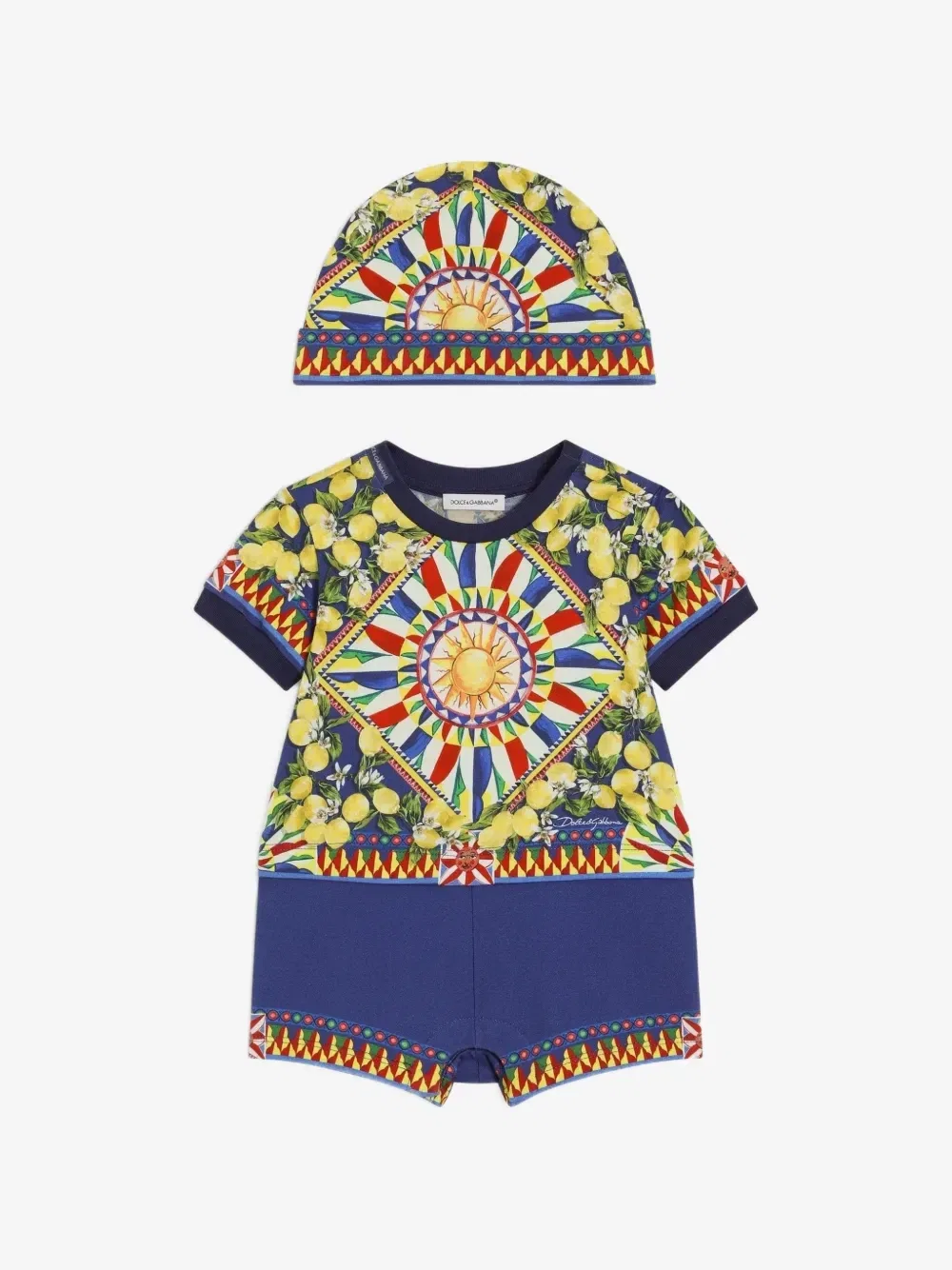 Подарочный набор с принтом Carretto Dolce & Gabbana Kids, синий