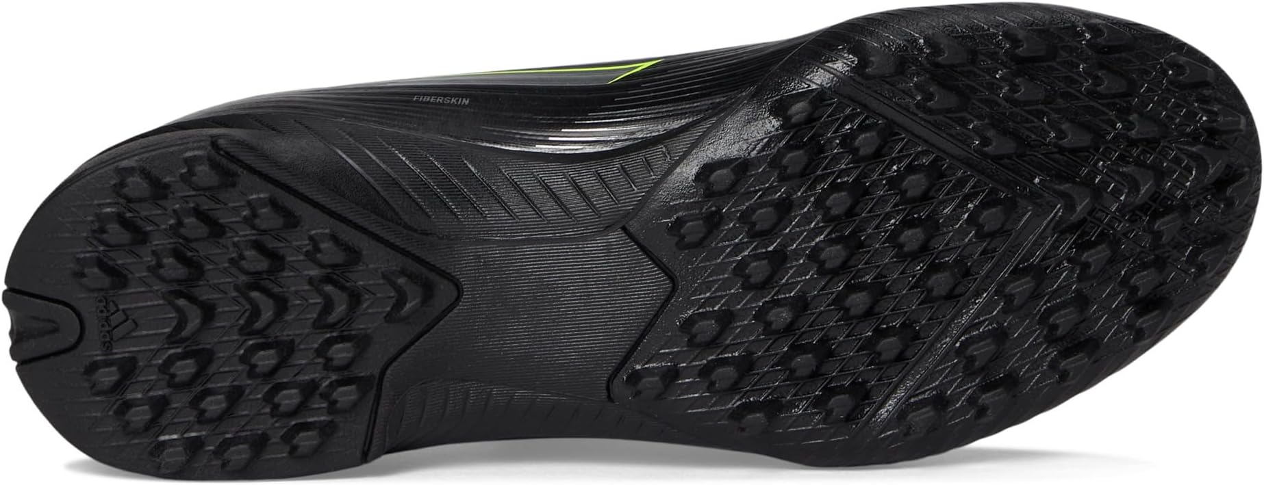 Кроссовки Adidas Kids F50 League Turf Cleats, Black/Iron Metallic/Lucid Lemon — фото 3