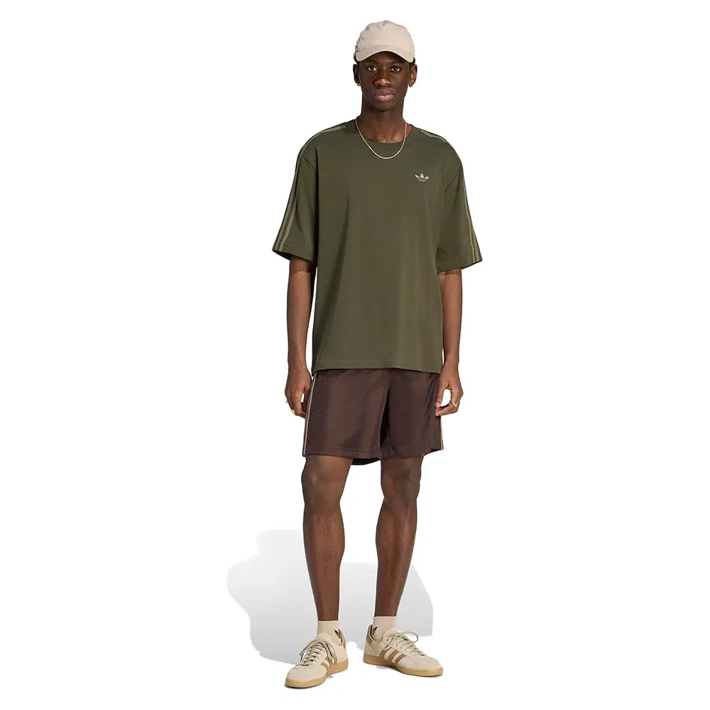 Мужская футболка оверсайз Adicolor 3-Stripes Adidas Originals, Green — фото 4