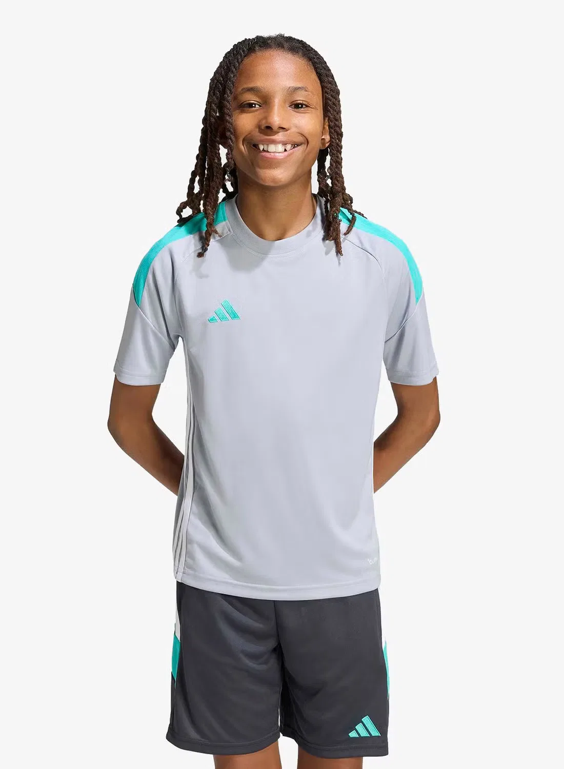 Футболка с принтом Tiro 26 Essentials Adidas, серый