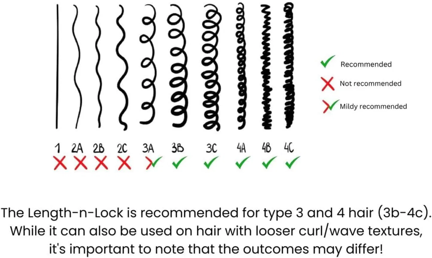 Сетка-выпрямитель для вьющихся волос «Length N Lock» Clisole, 4 Pieces. — фото 3