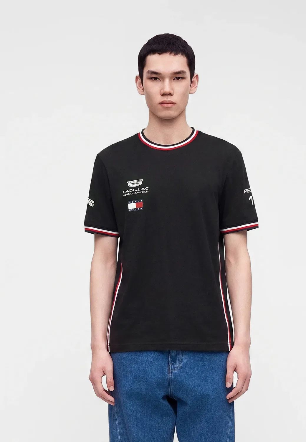 Футболка Cadillac x F1 replica Perez - футболка с принтом Tommy Hilfiger, Black — фото 3
