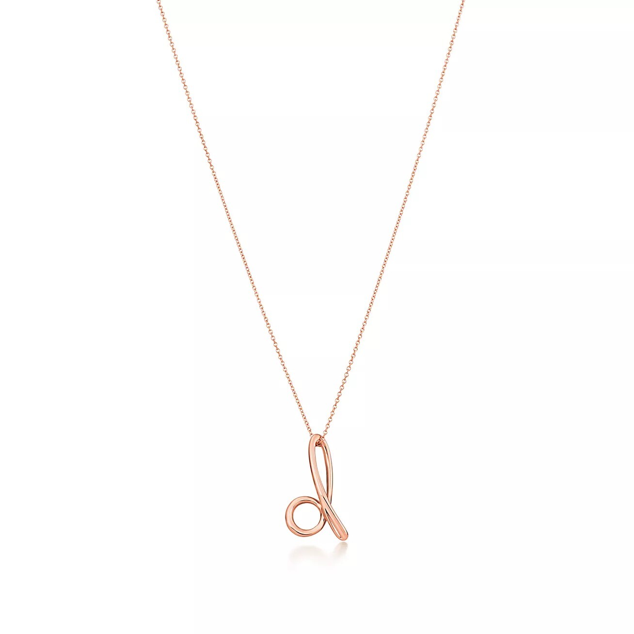 

Колье Tiffany & Co. Letter "D", розовое золото