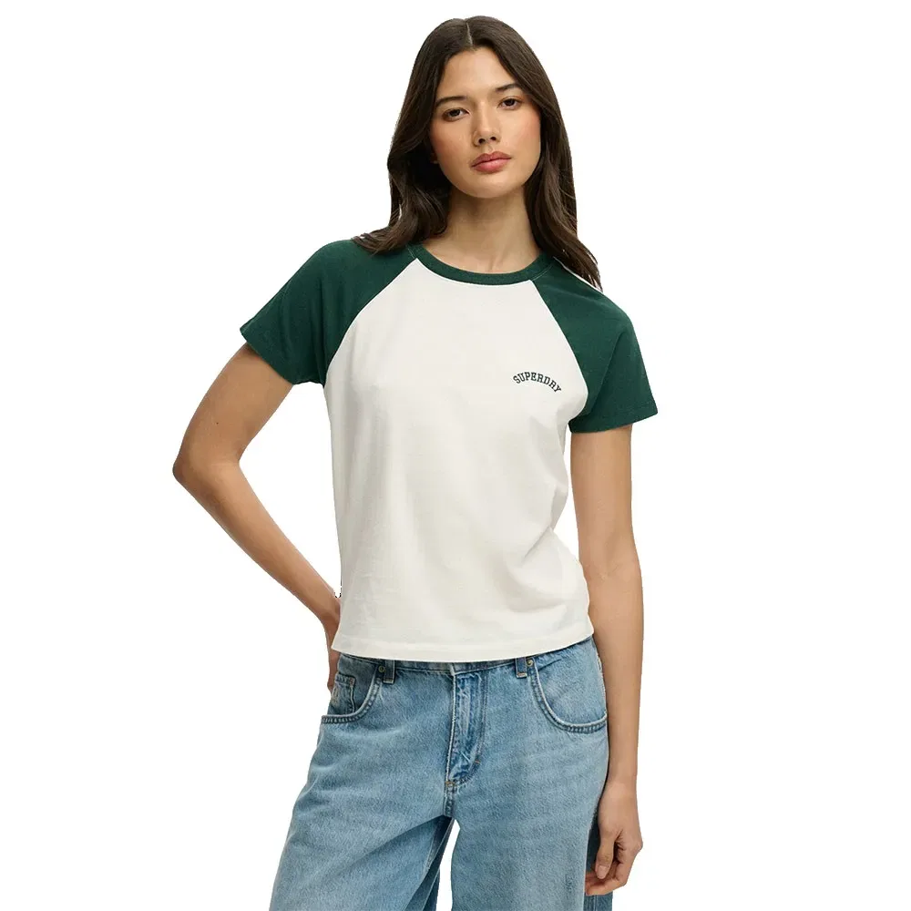 Футболка с коротким рукавом Essential Logo Retro Superdry, белый