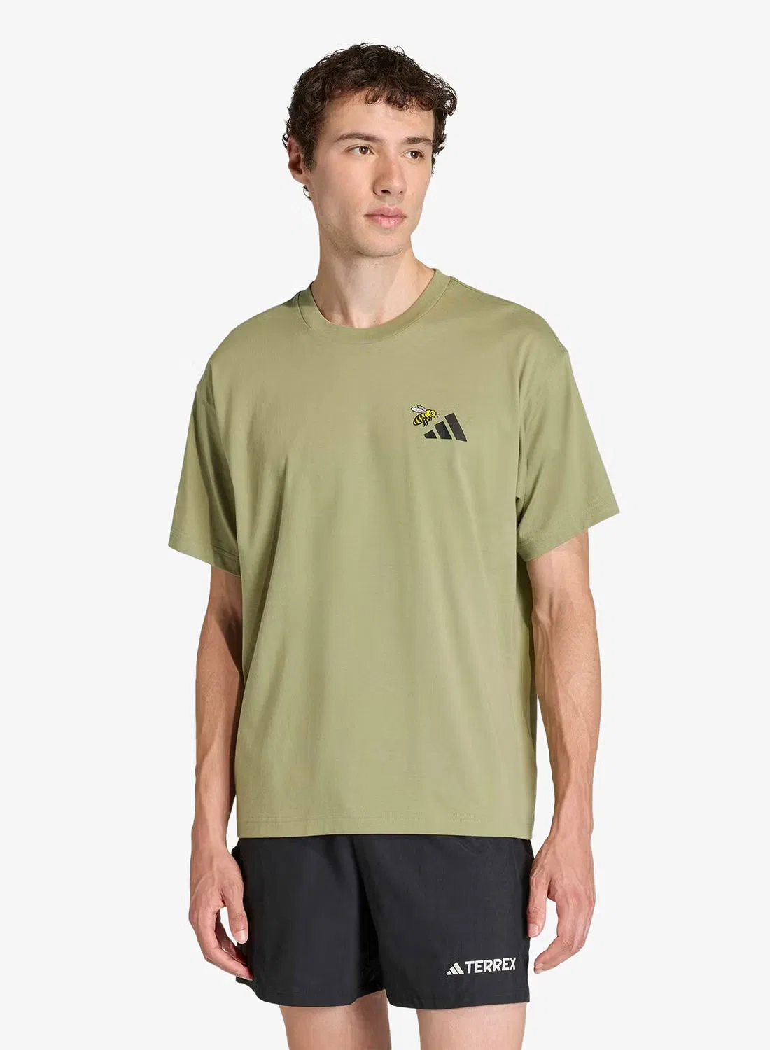Футболка с графическим принтом Terrex nature logo Adidas, зеленый