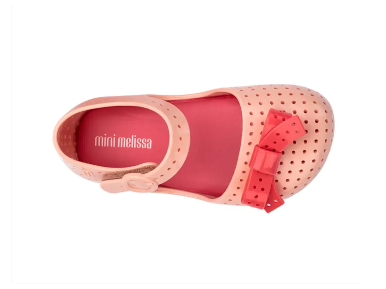 Туфли с вишневым декором Furadinha Pop Mini Melissa, розовый/кремовый/тауп — фото 4