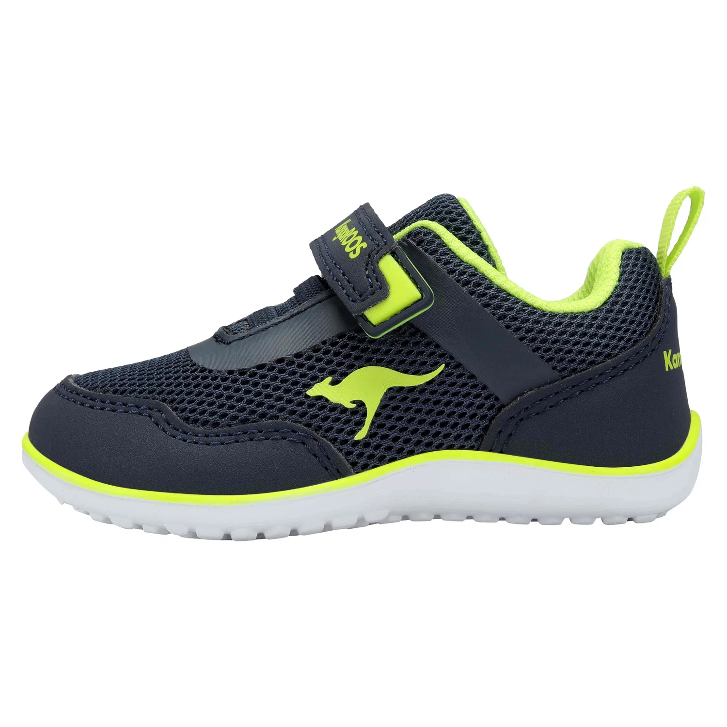 Детские кроссовки с технологией ROOSFIT KangaROOS, Dark Navy/Lime — фото 2