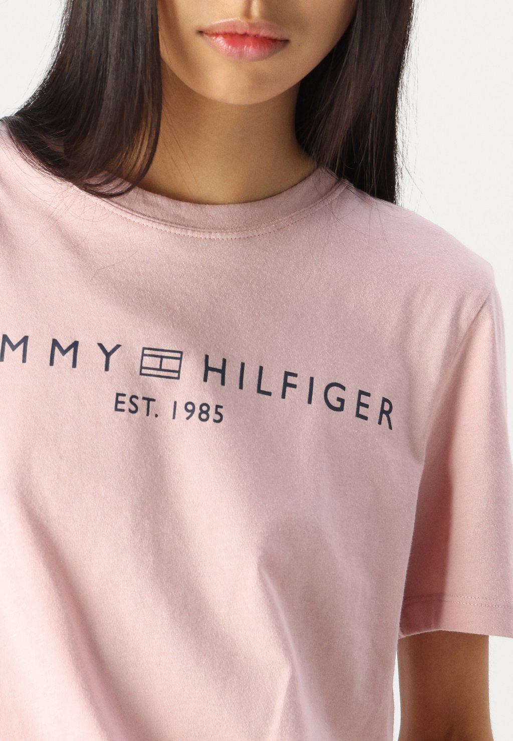 

Футболка с принтом LOGO Tommy Hilfiger, светло-розовый