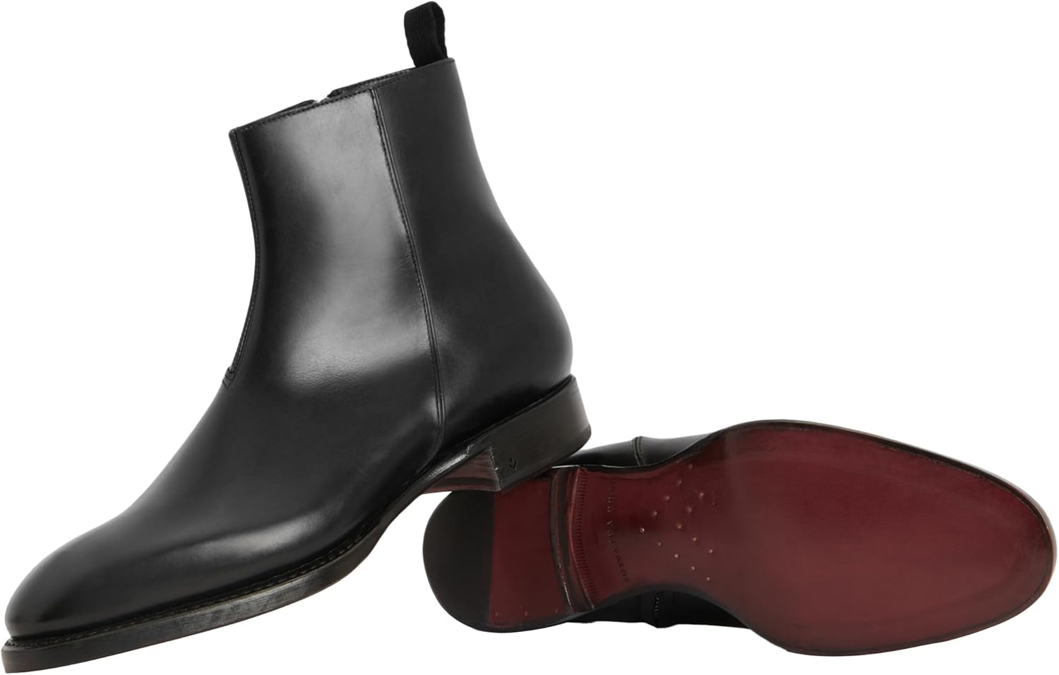 Мужские ботинки John Varvatos Regent с молнией, средней высоты, черный — фото 3