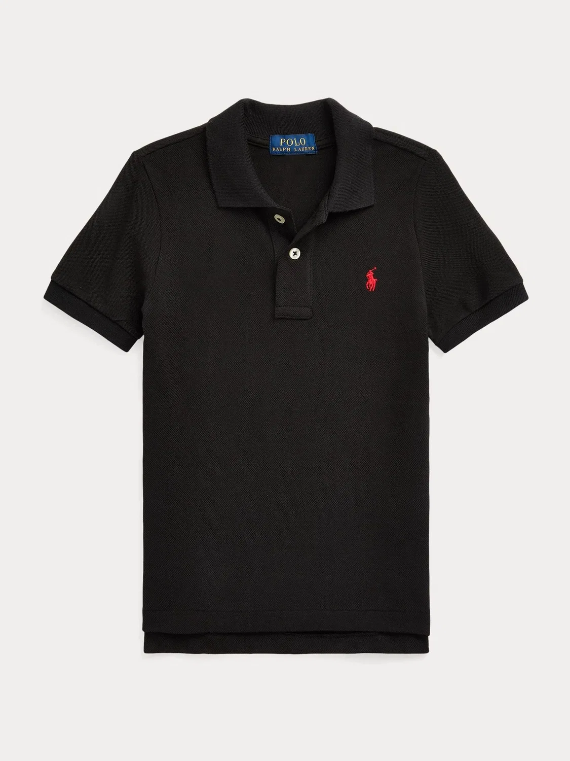 Поло из пике Polo Ralph Lauren, черный — фото 4