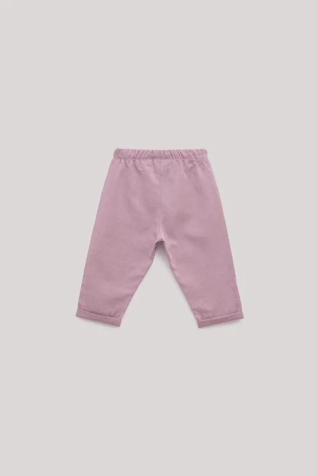 Детские брюки для девочек хлопковые Bg store baby girl pink pants Gb Baby, Pink — фото 2