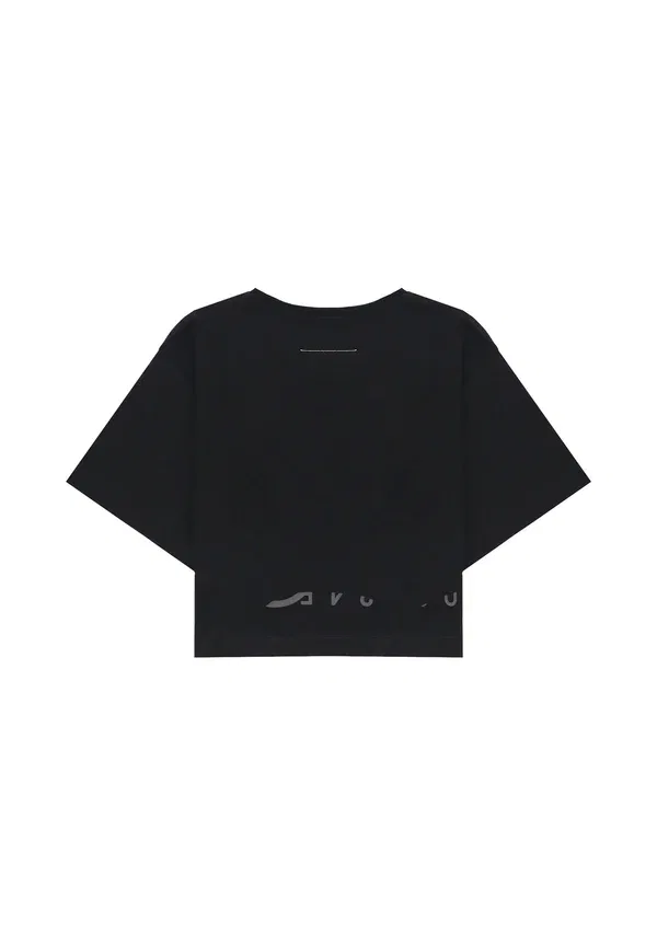 Футболка с принтом Print T-shirt Mm6 Maison Margiela, черный — фото 2