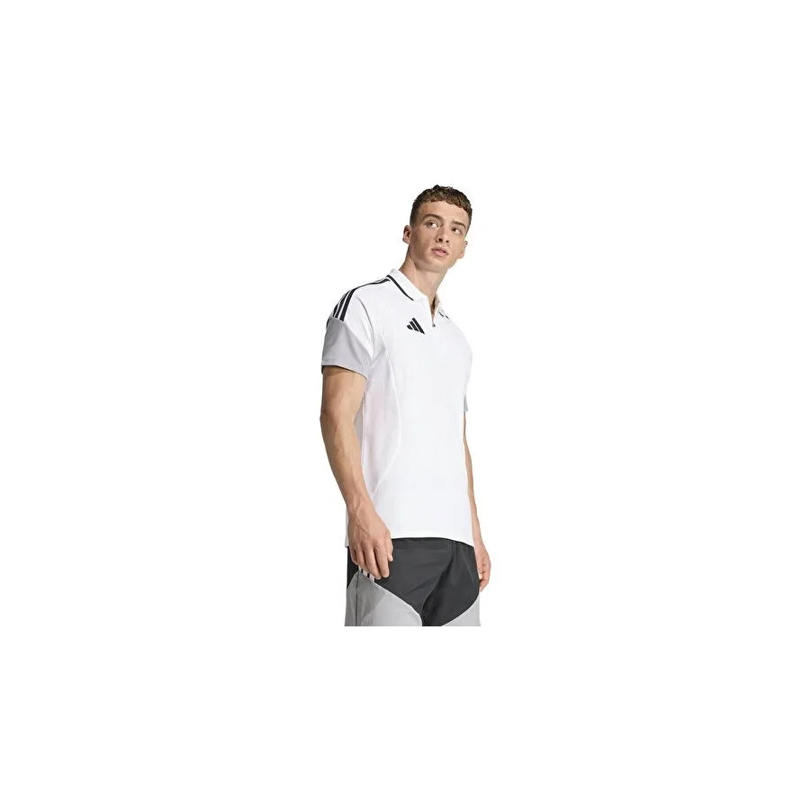 Футболка поло с длинным рукавом Tiro 26 Competition Polo, adidas, Белый — фото 3