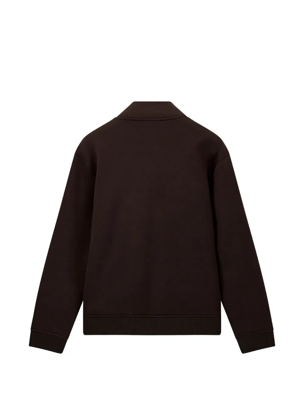 Толстовка на молнии с логотипом Emporio Armani, коричневый — фото 2