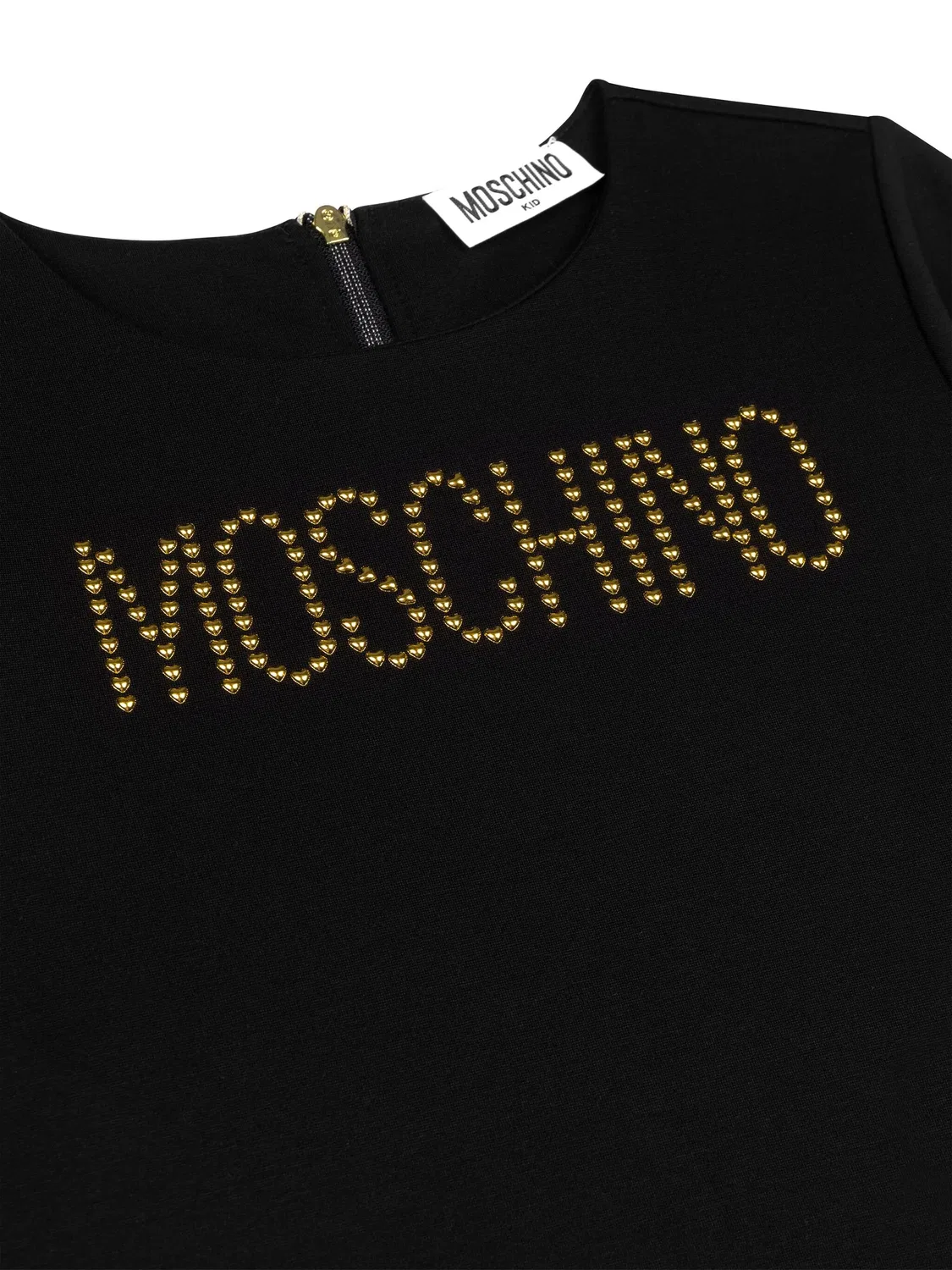 Платье с отделкой из страз Moschino, черный — фото 2