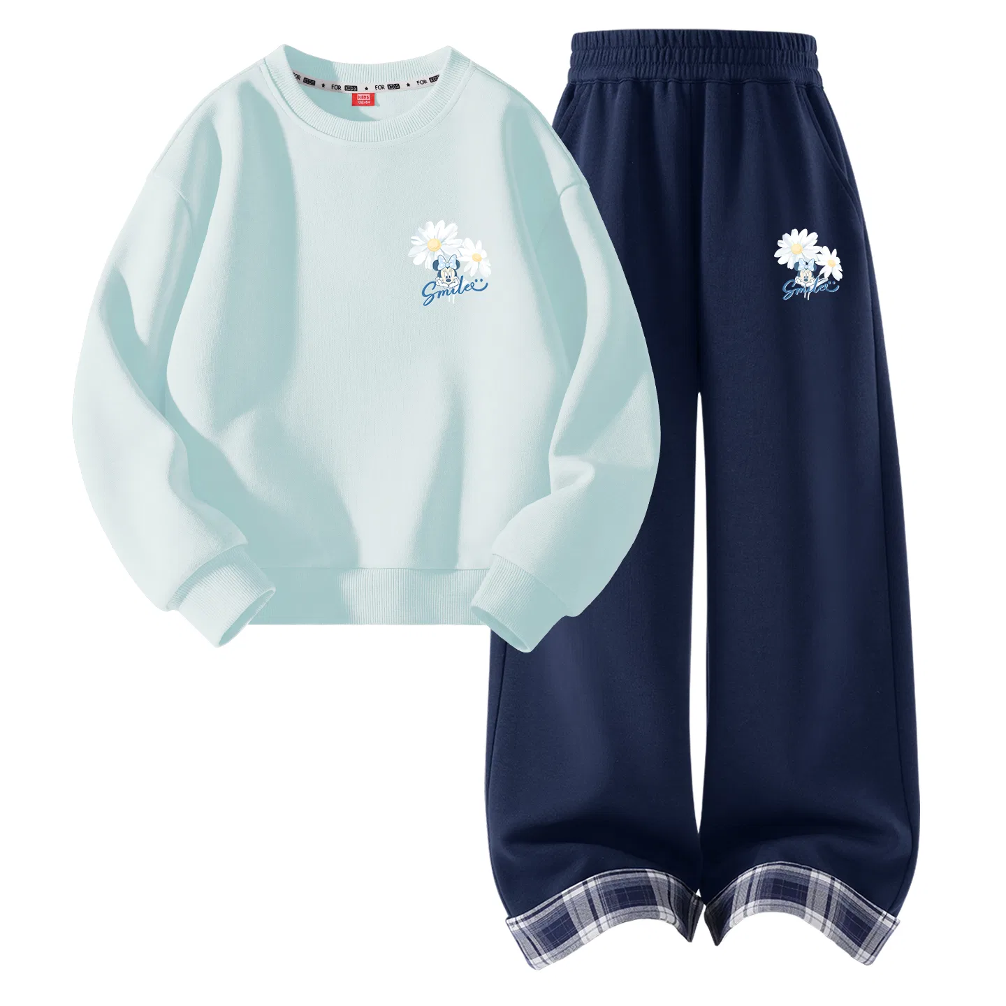 Детский спортивный комплект с принтом Disney, Light Blue & Navy Blue