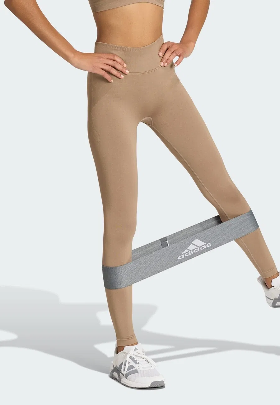 Спортивные узкие брюки ADIDAS PERFORMANCE Skinny Workout Pants 'SCRUNCH LEGGINGS' в цвете мокко — фото 2