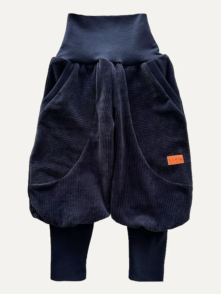 Брюки LiVi BERLIN Baggy Pants 'NICKYCORD' цвета морской синевы