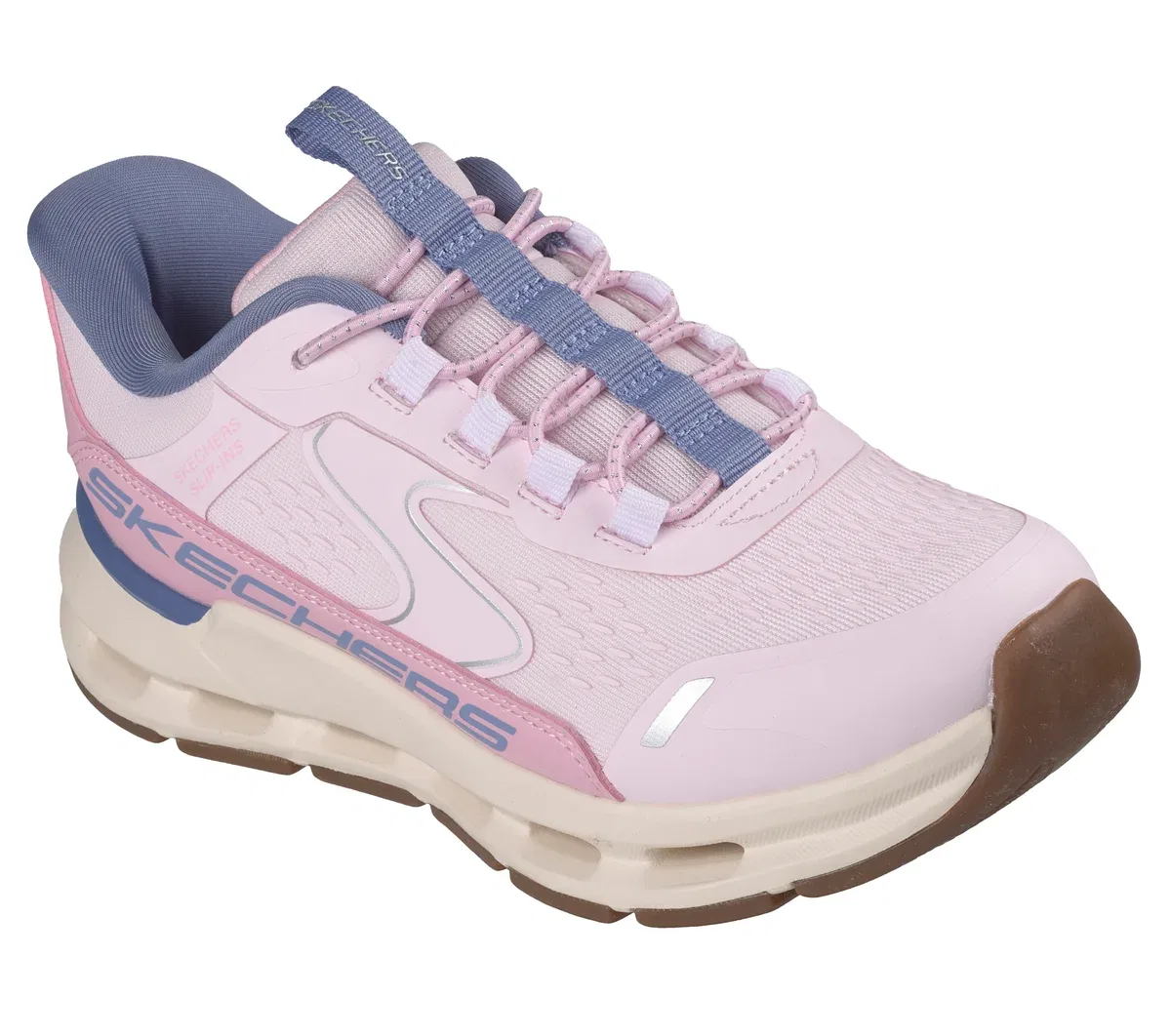 Детские слипоны Glide-Step - Vista Lane Skechers, светло-розовый — фото 4