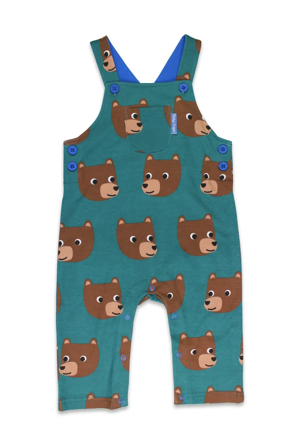 Детский комбинезон с принтом Bear Toby Tiger, Green