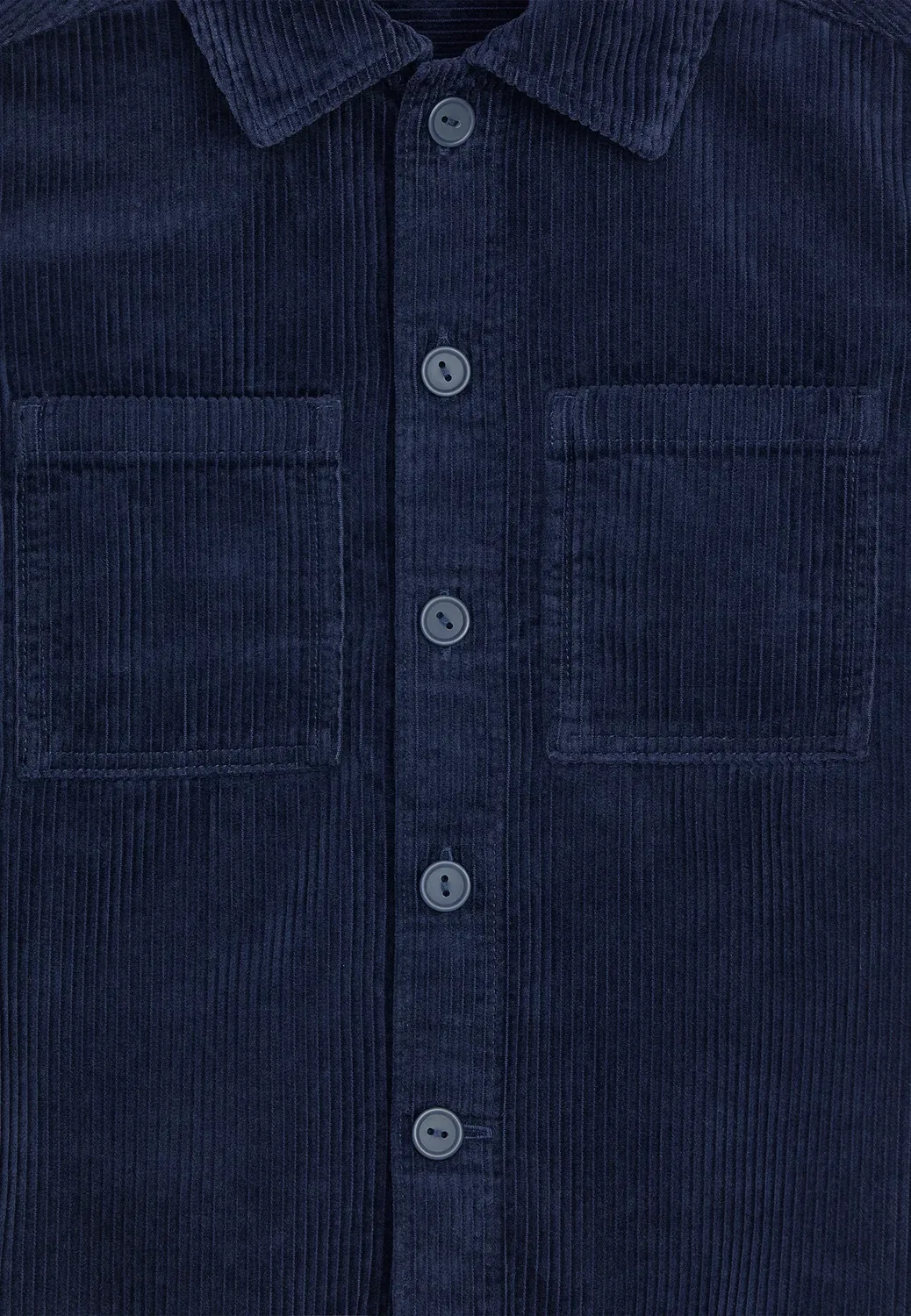 Вельветовая рубашка-куртка - легкая куртка Arket, Dark Blue — фото 3