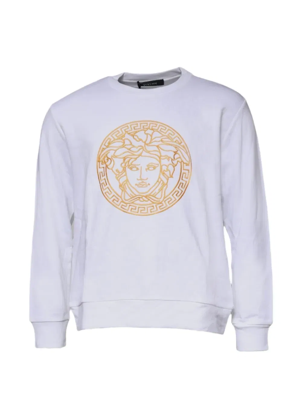 Свитер с вышивкой Medusa VERSACE, белый