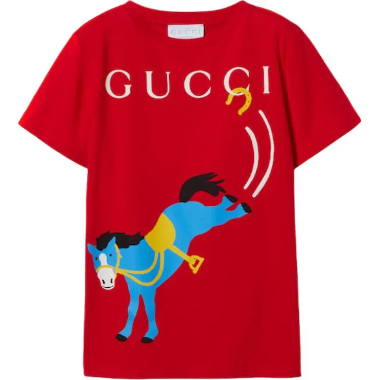 Футболка с круглым вырезом Gucci, Red