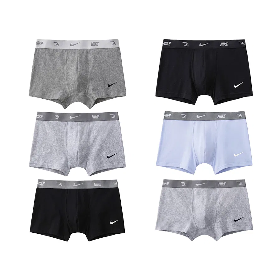 Детские боксеры с принтом Nike Magnet Gray + Jet Black